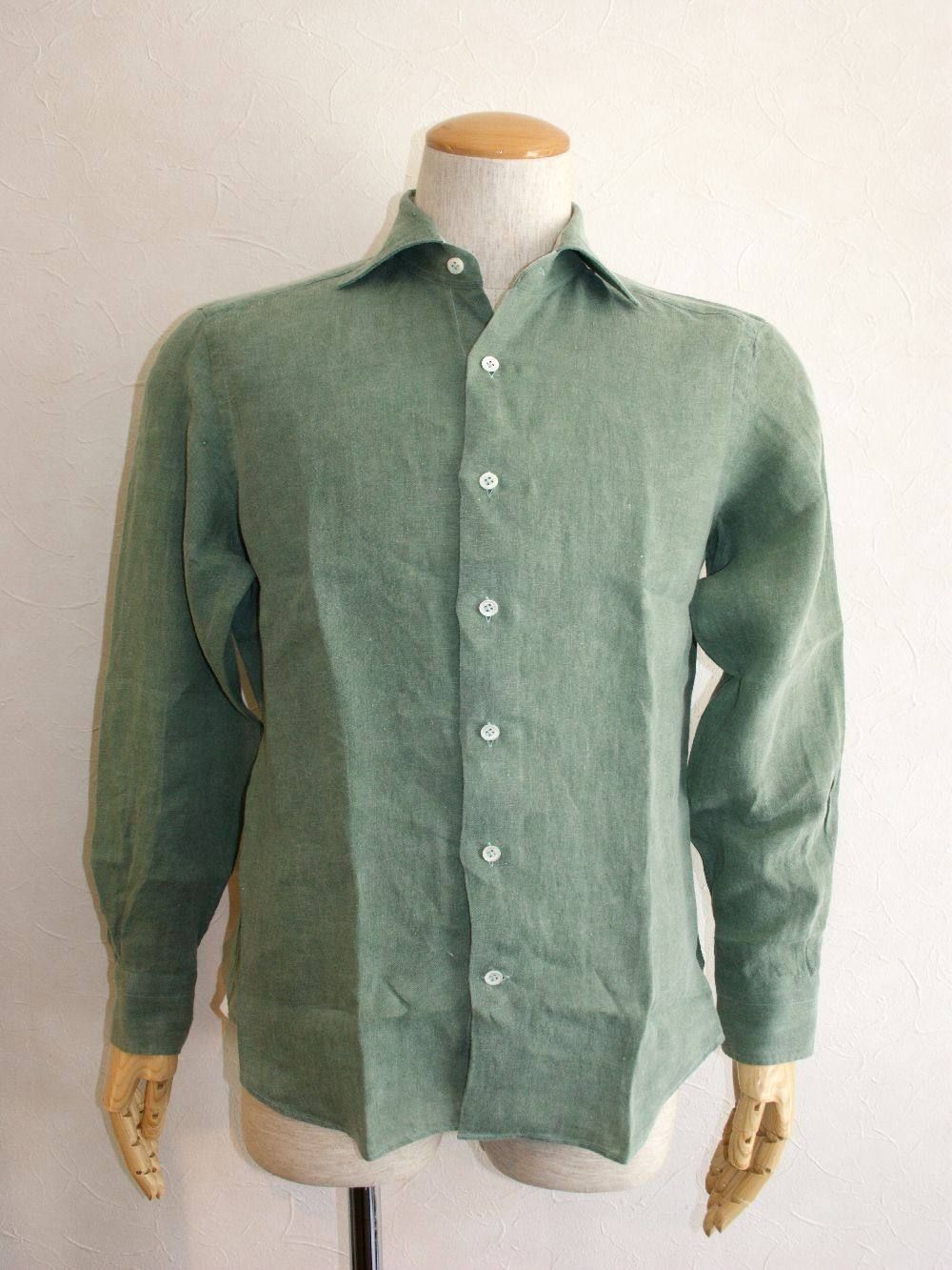 OVERDYED LINEN SHIRT (春夏)
