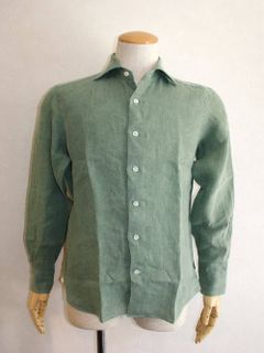OVERDYED LINEN SHIRT (春夏)