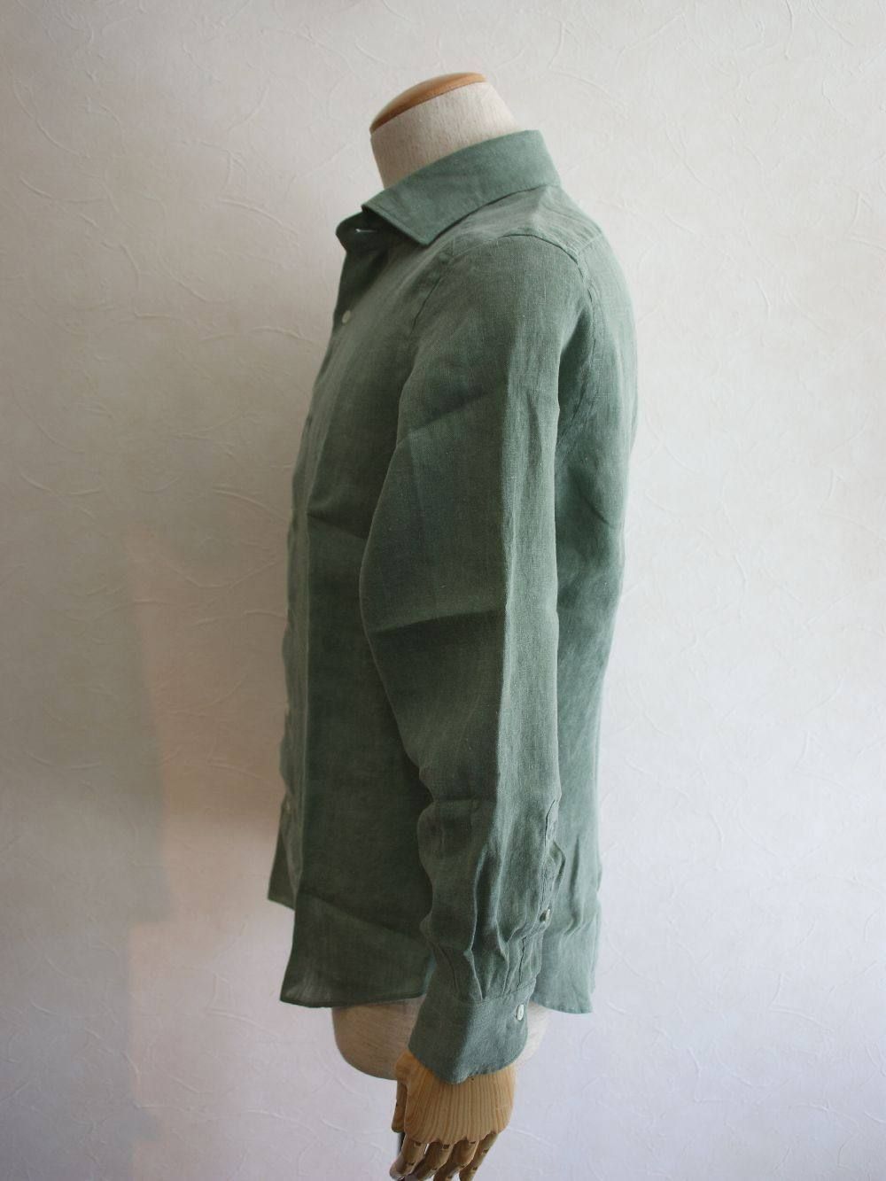 OVERDYED LINEN SHIRT (春夏)