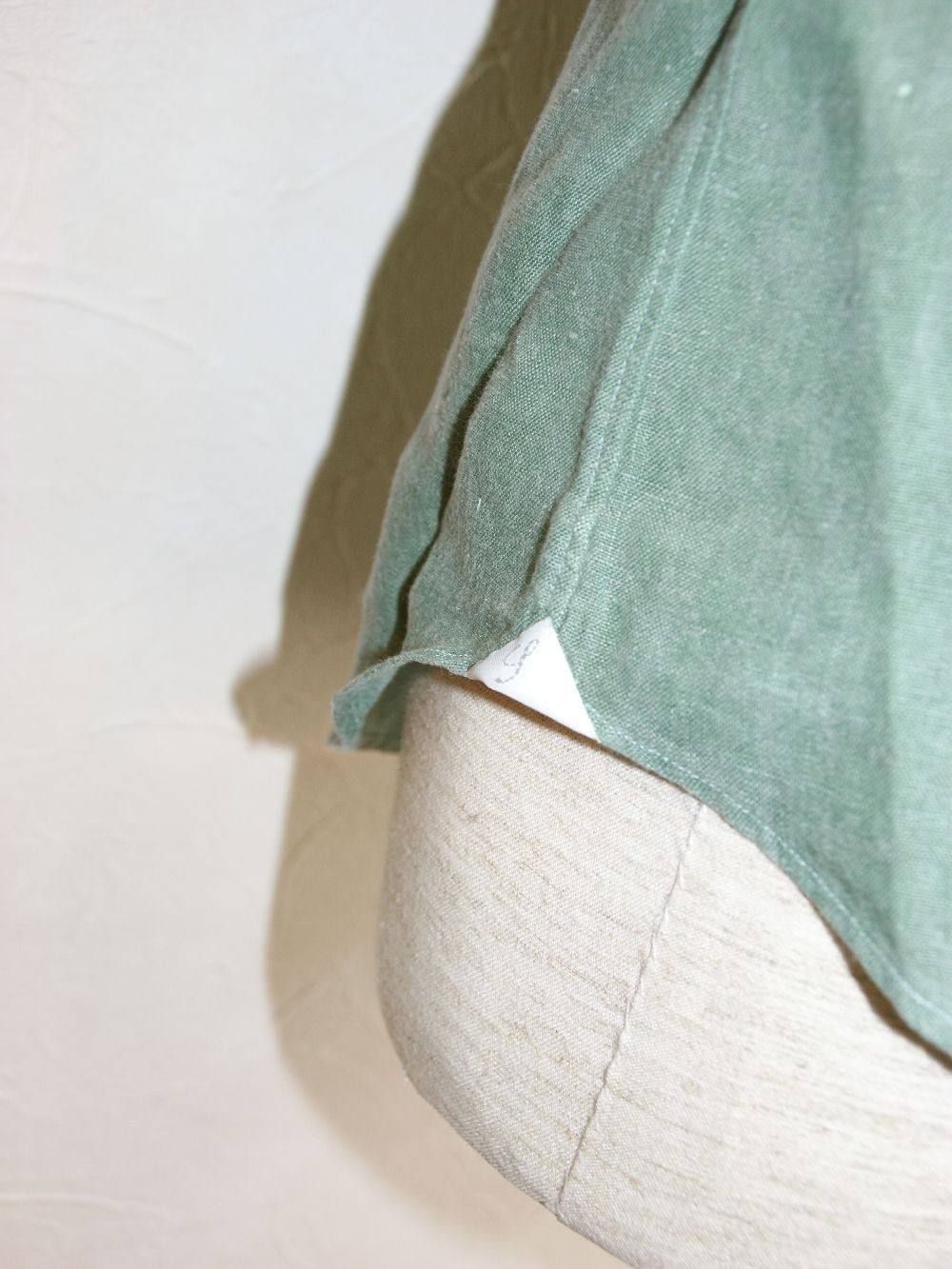 OVERDYED LINEN SHIRT (春夏)