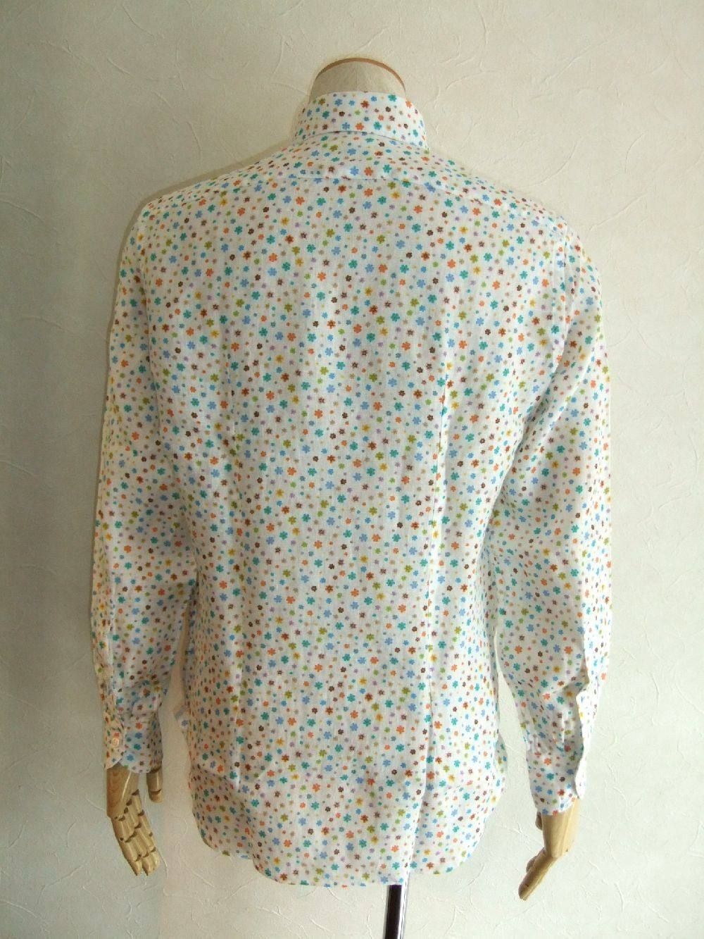 FLOWER PRINT  LINEN SHIRT