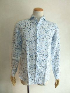 FLOWER PRINT  LINEN SHIRT (春夏)