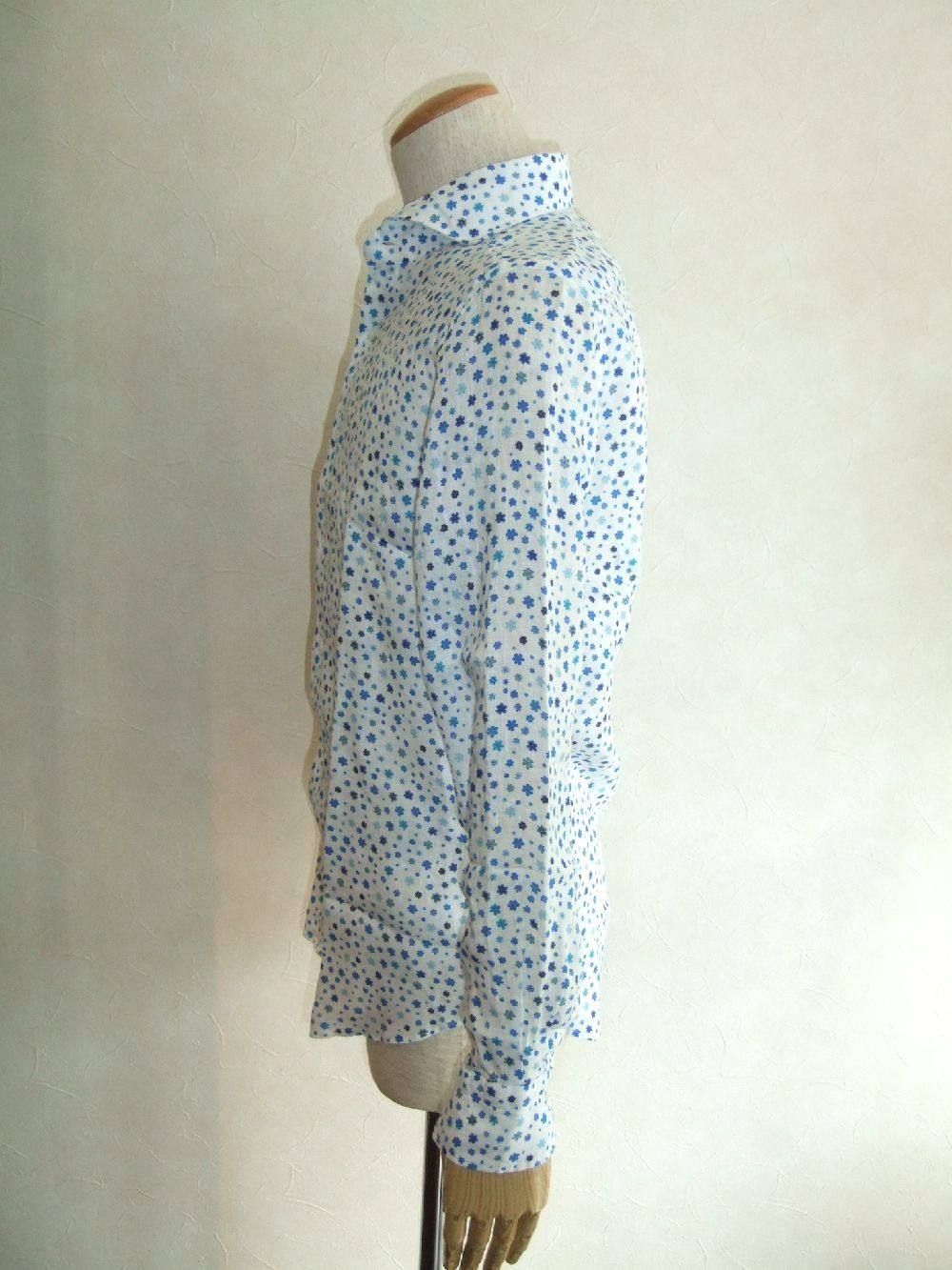 FLOWER PRINT  LINEN SHIRT (春夏)