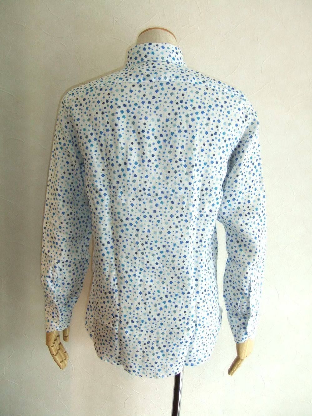 FLOWER PRINT  LINEN SHIRT (春夏)