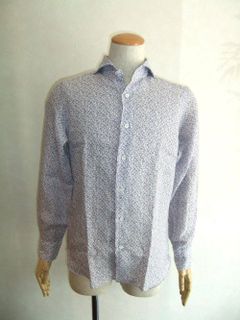 FLOWER PRINT  LINEN SHIRT (春夏)
