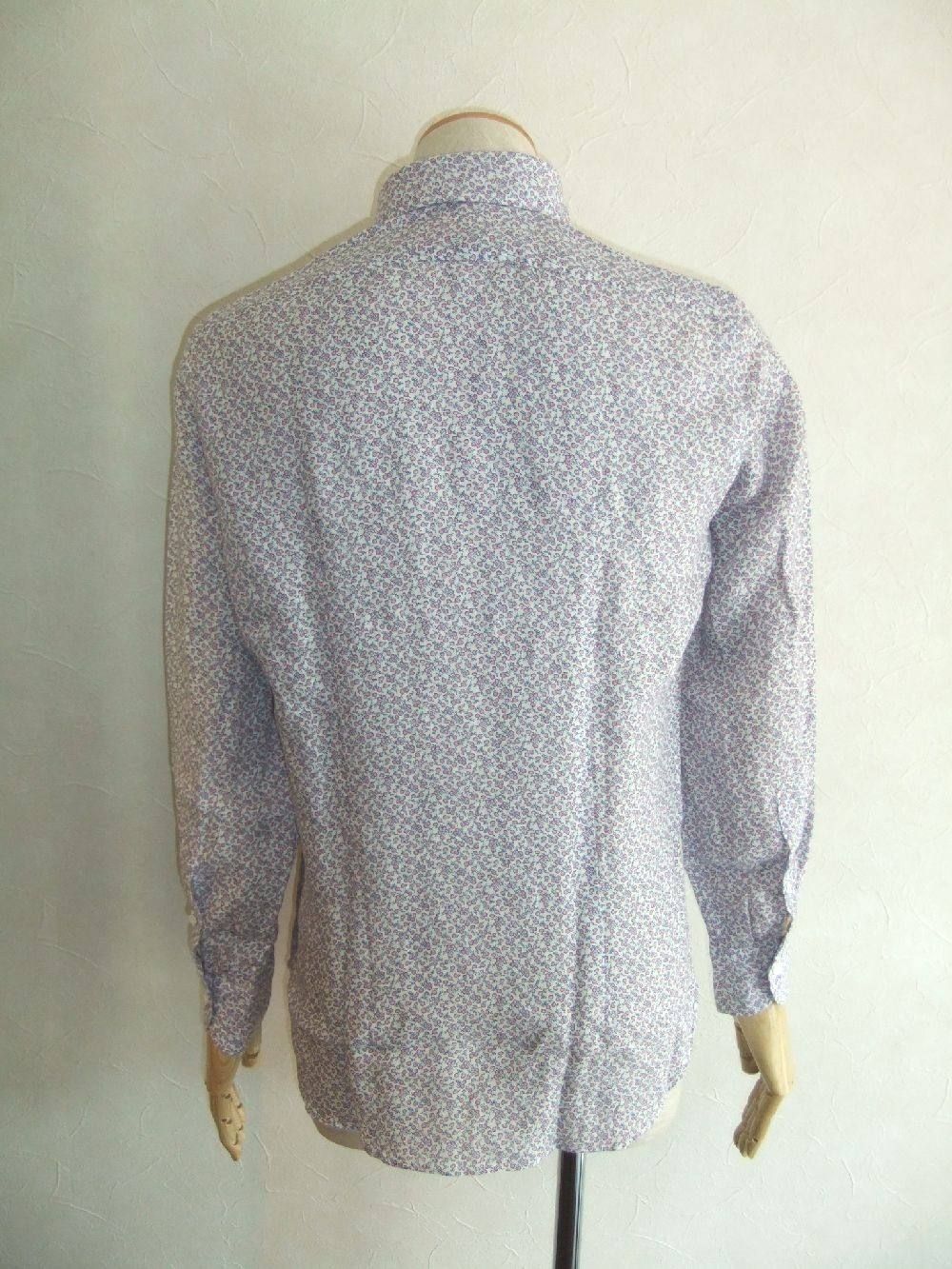 FLOWER PRINT  LINEN SHIRT (春夏)