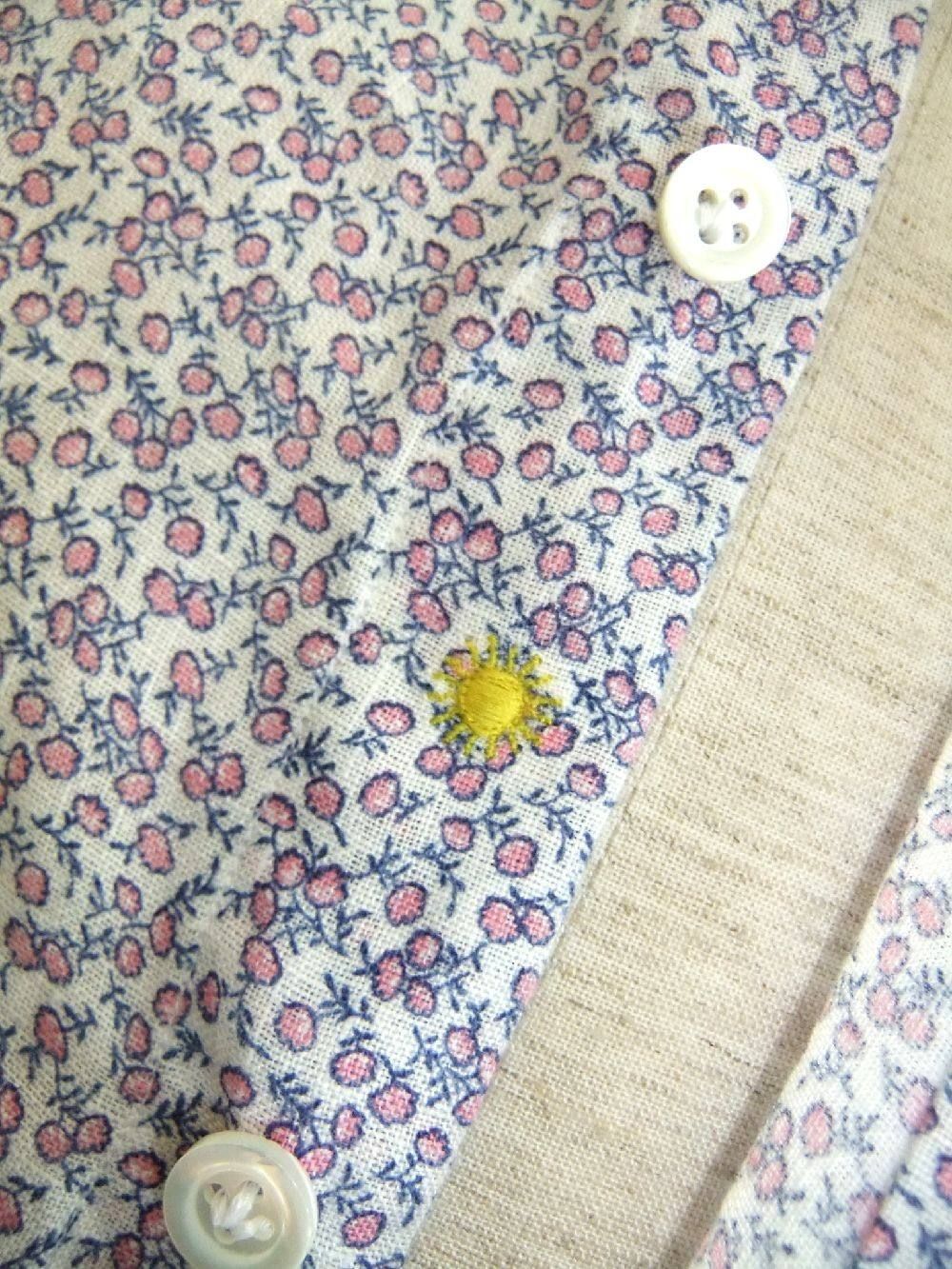 FLOWER PRINT  LINEN SHIRT (春夏)