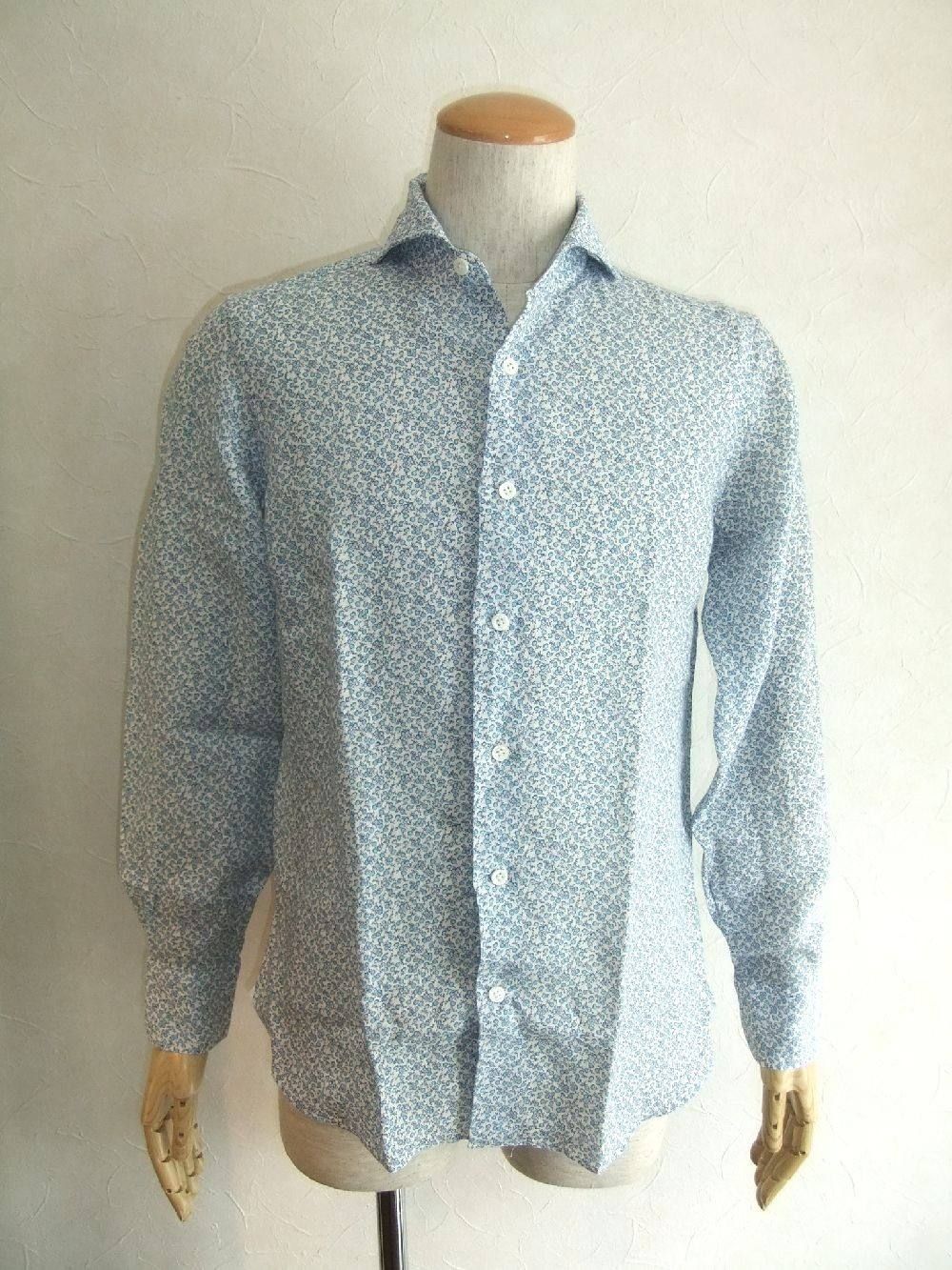 FLOWER PRINT  LINEN SHIRT (春夏)