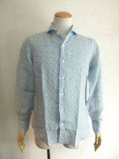 FLOWER PRINT  LINEN SHIRT (春夏)