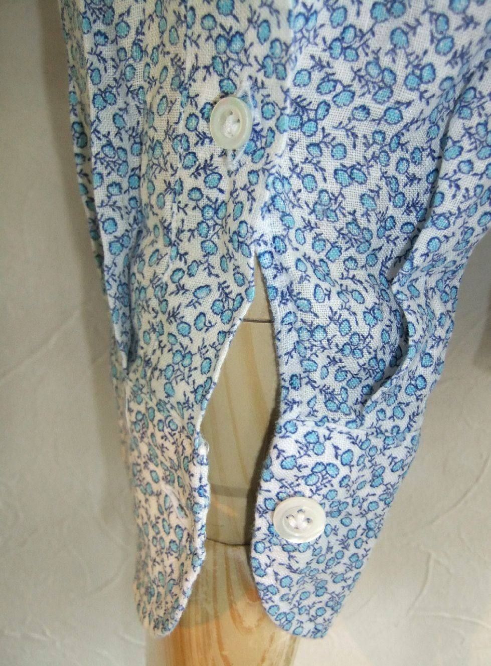 FLOWER PRINT  LINEN SHIRT (春夏)