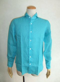 HEART PRINT  LINEN SHIRT