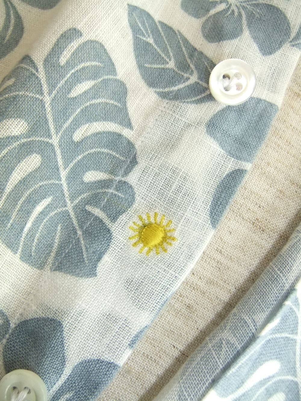 FLOWER PRINT  LINEN SHIRT