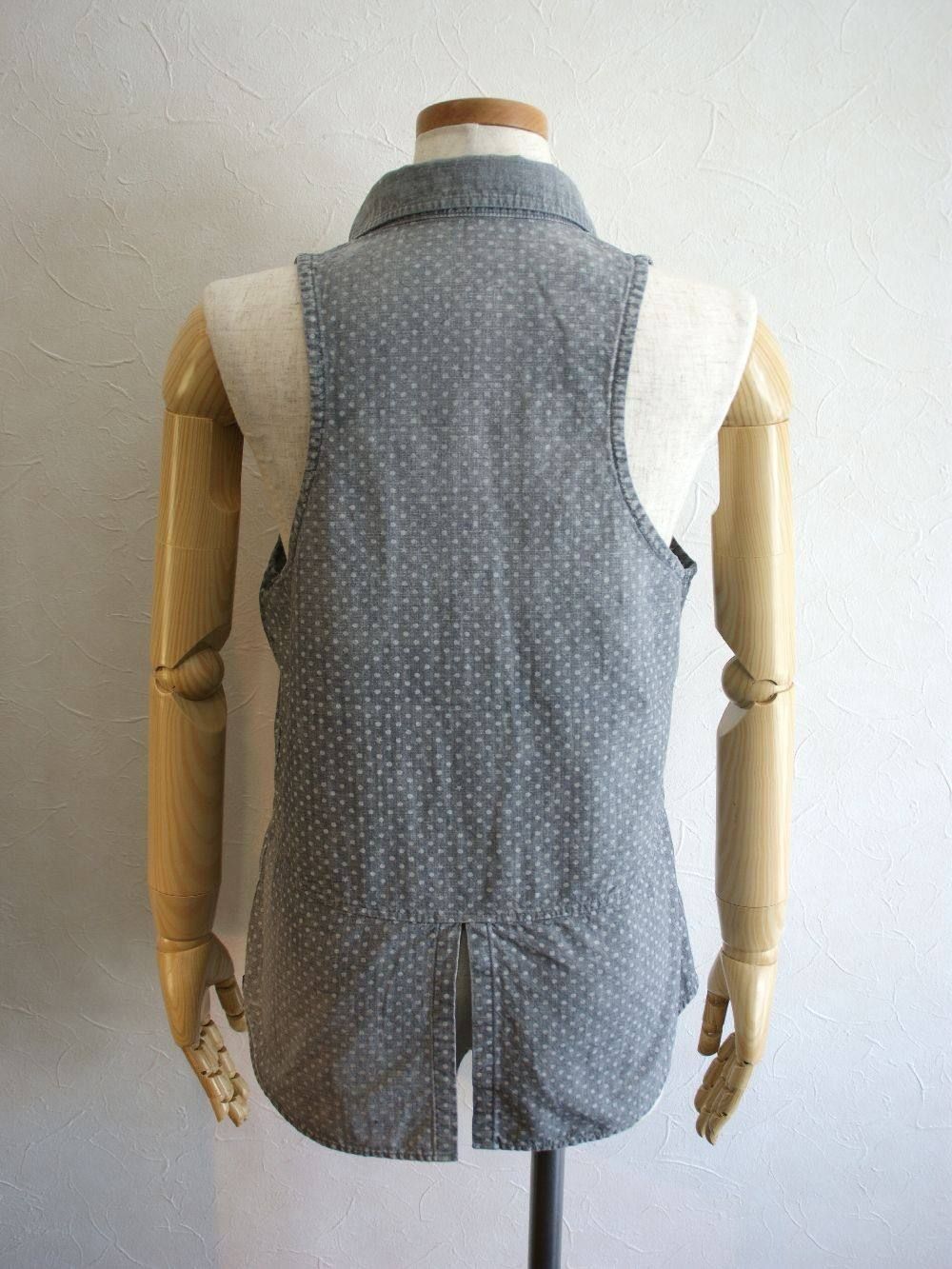 5oz GRAY CHAMBRAY VEST