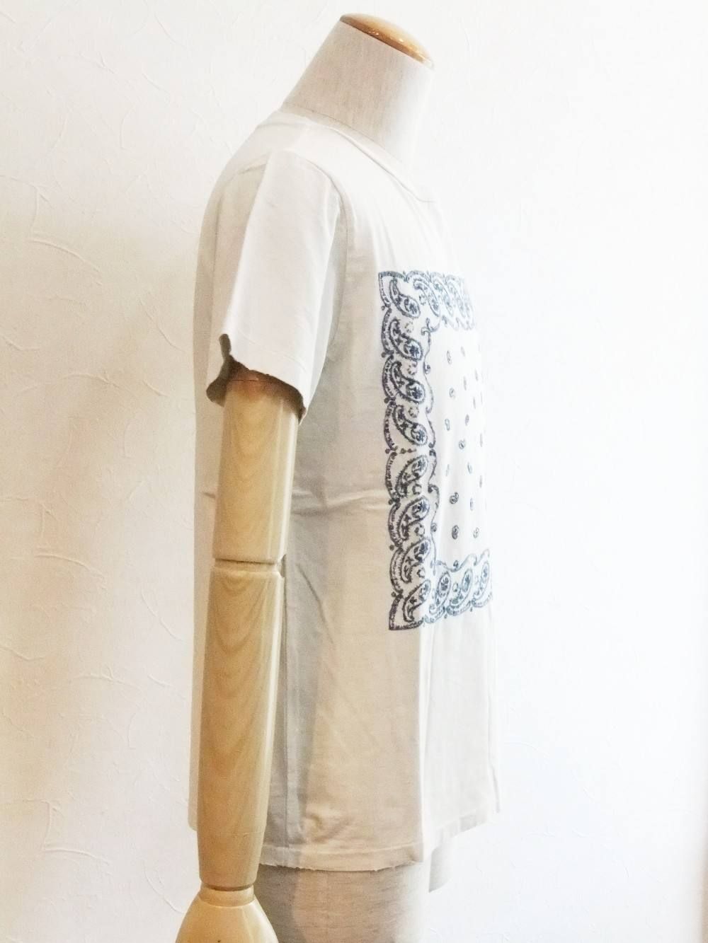 スペシャル加工T(インディゴ刺繍バンダナペイズリー)