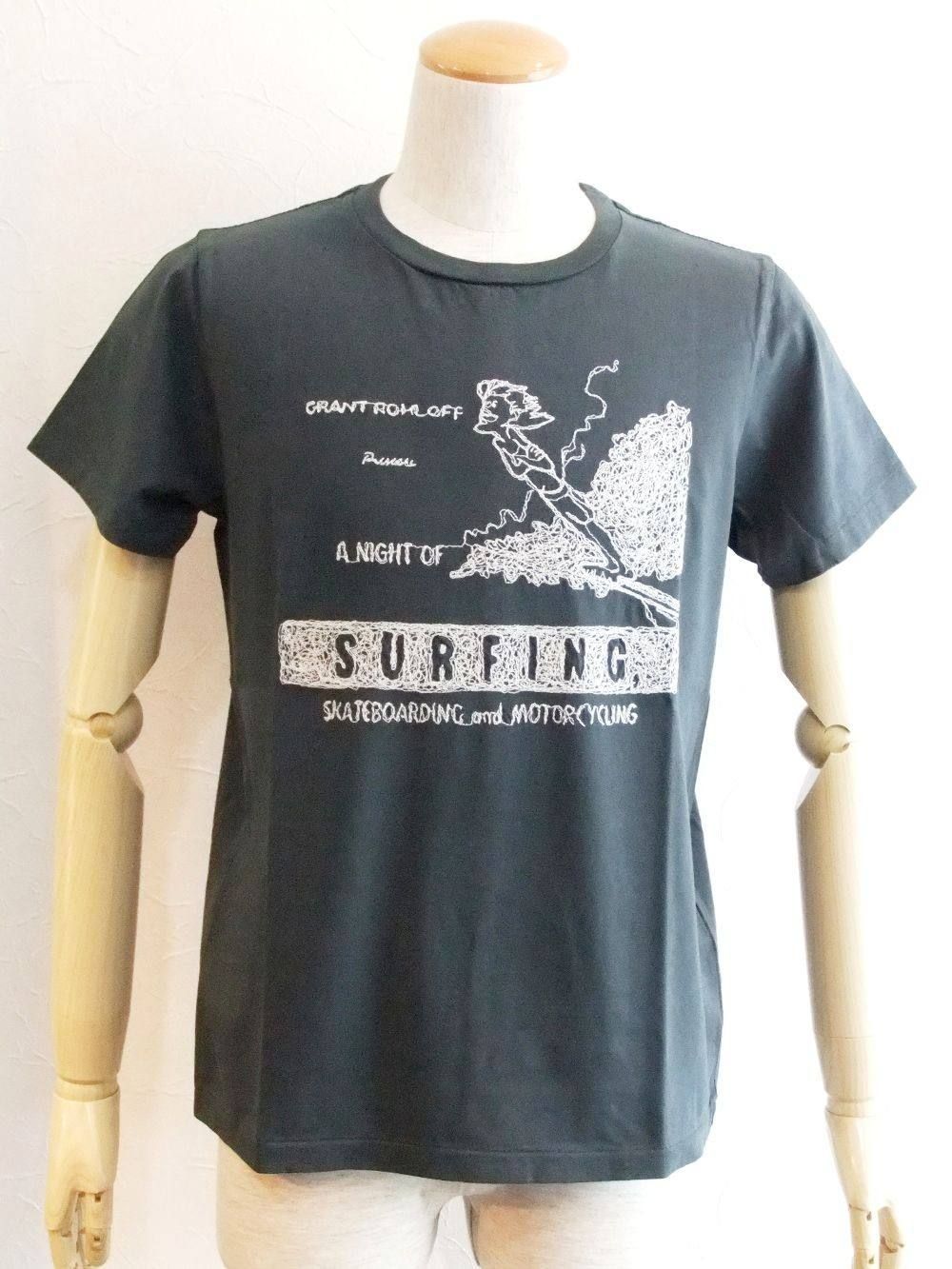 ロングウオッシュ加工T(刺繍SURFING)