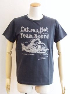ロングウオッシュ加工T(刺繍Cat on)