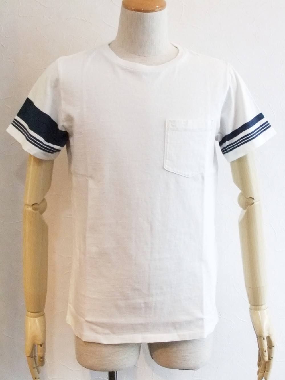 インディゴラインポケット付き T-SHIRT