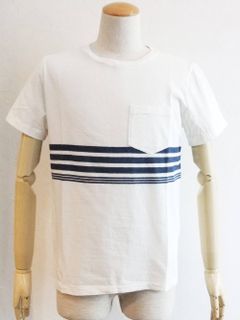 インディゴラインポケット付き T-SHIRT