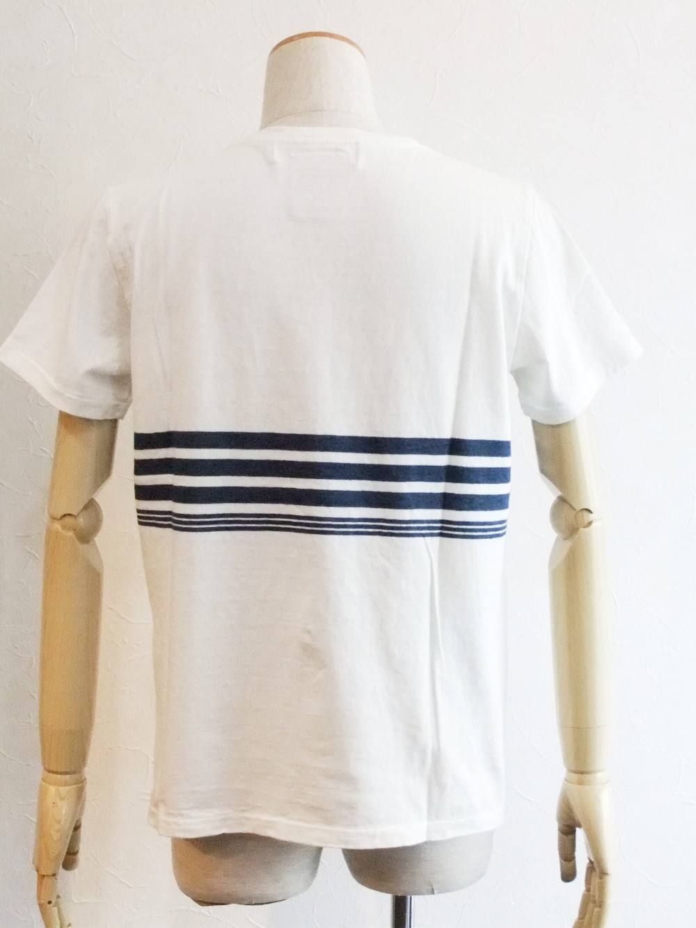 インディゴラインポケット付き T-SHIRT