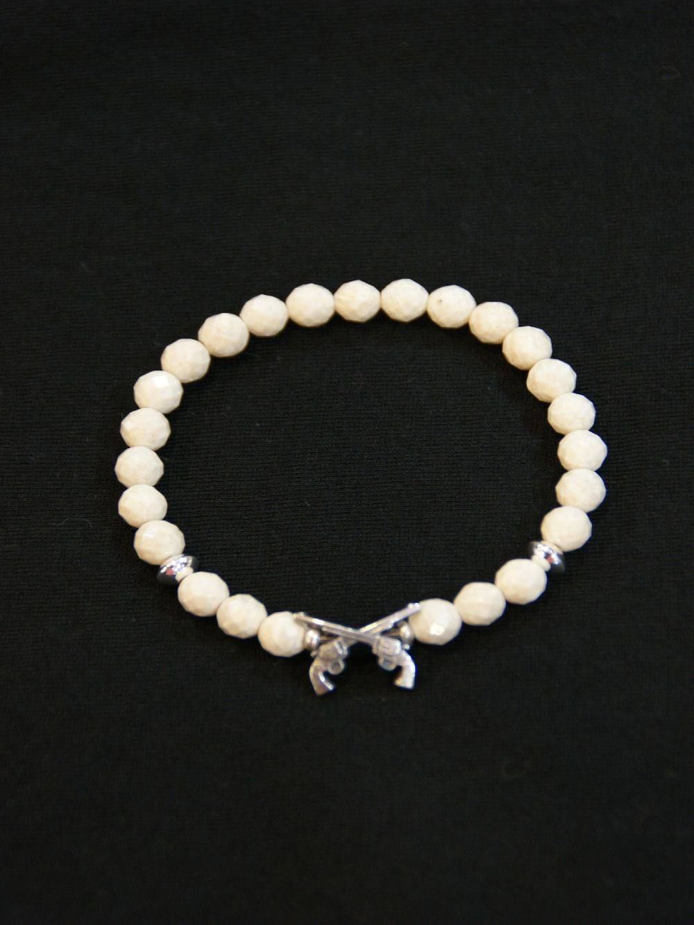 NATURAL STONE BRACELET(WH)