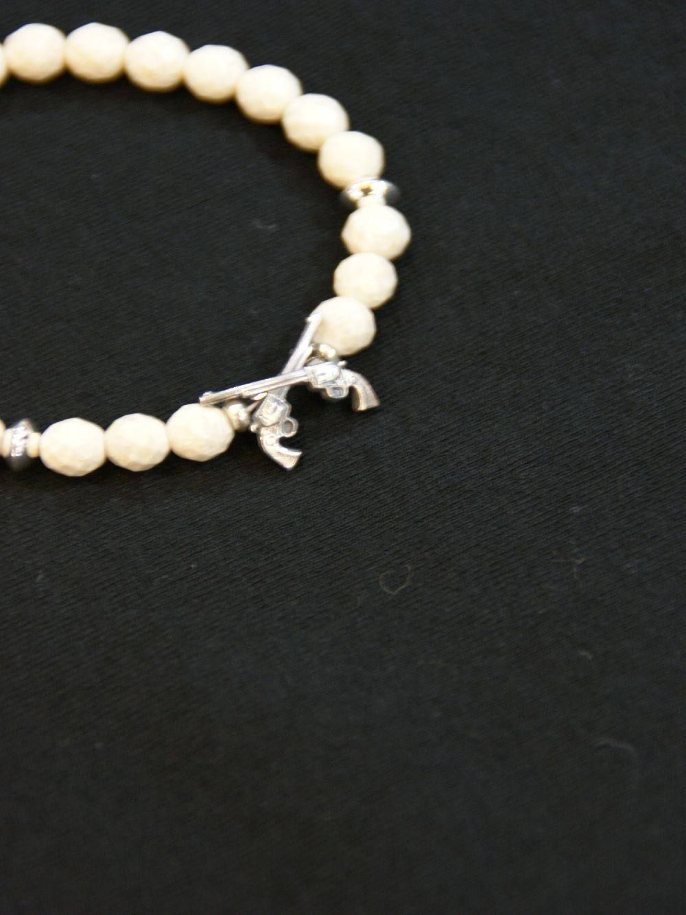NATURAL STONE BRACELET(WH)