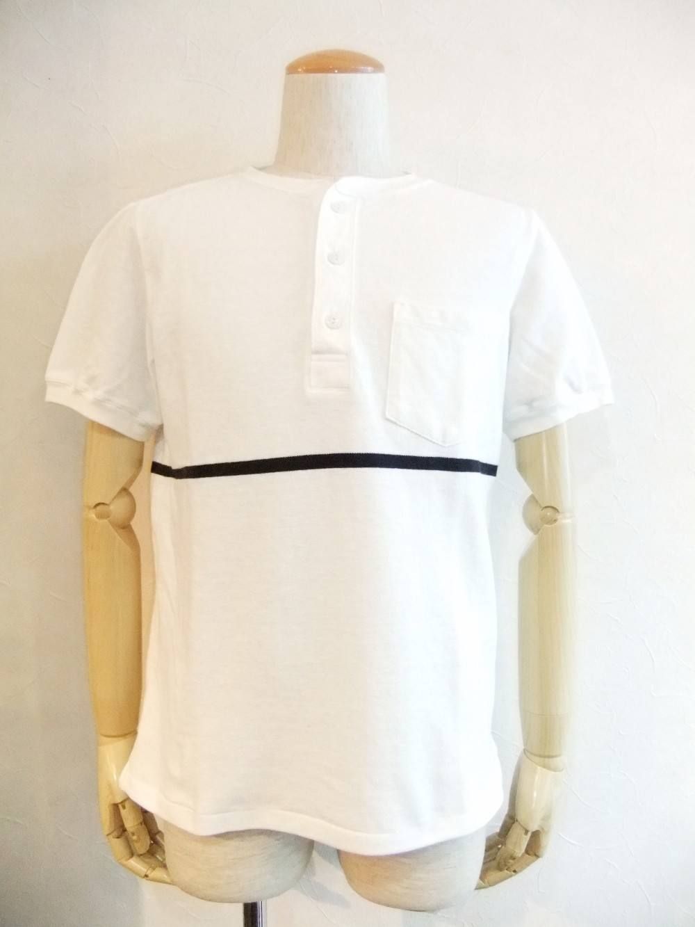 REMI RELIEF (レミレリーフ) 鹿子シルケットボーダーヘンリーTシャツ
