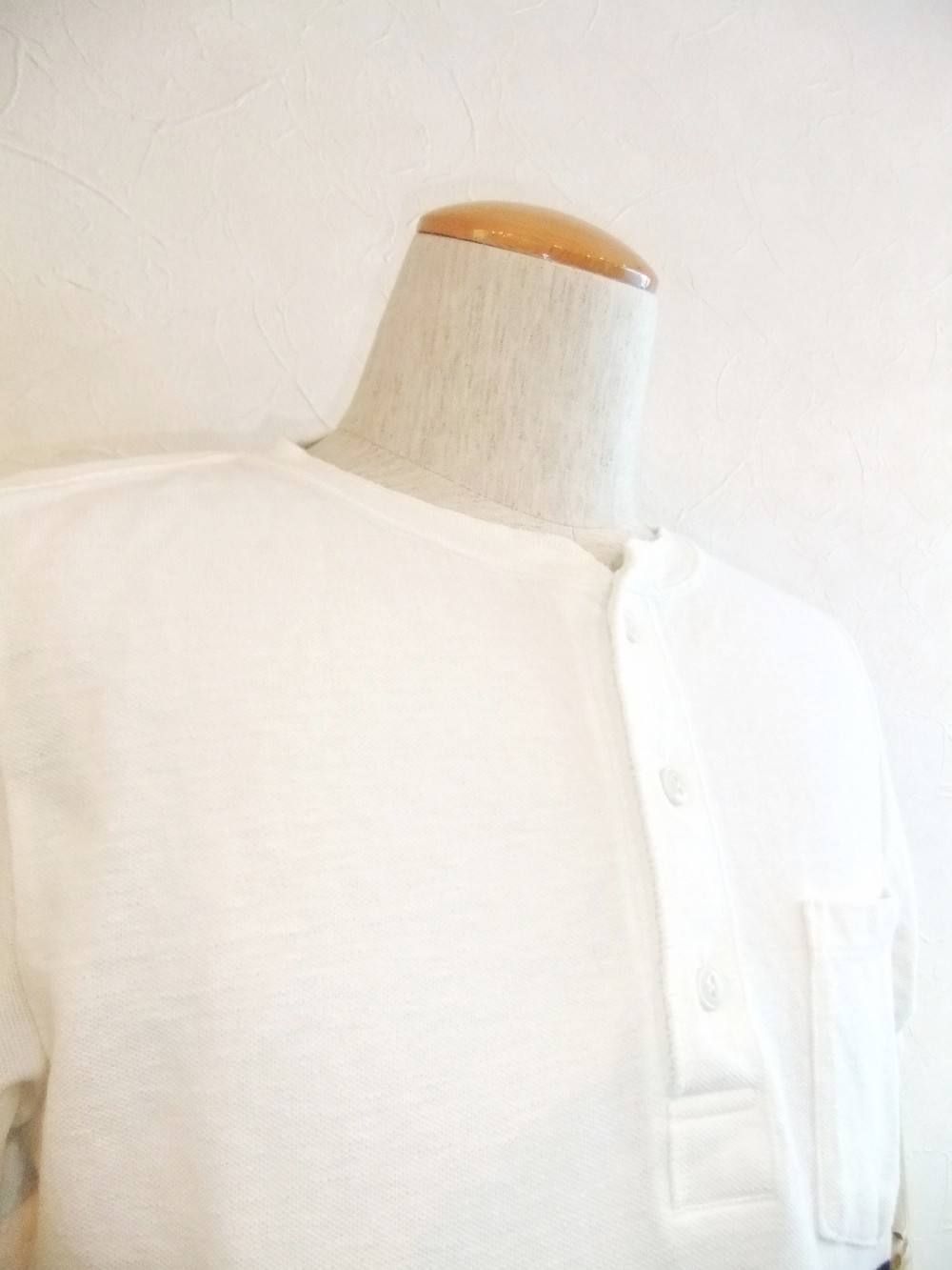 REMI RELIEF (レミレリーフ) 鹿子シルケットボーダーヘンリーTシャツ
