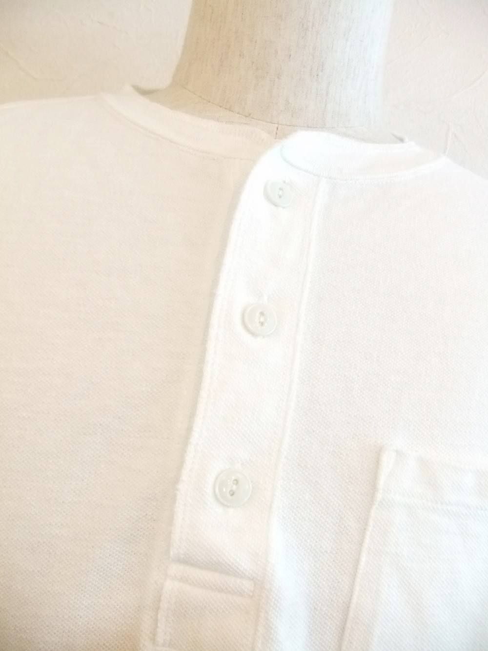REMI RELIEF (レミレリーフ) 鹿子シルケットボーダーヘンリーTシャツ