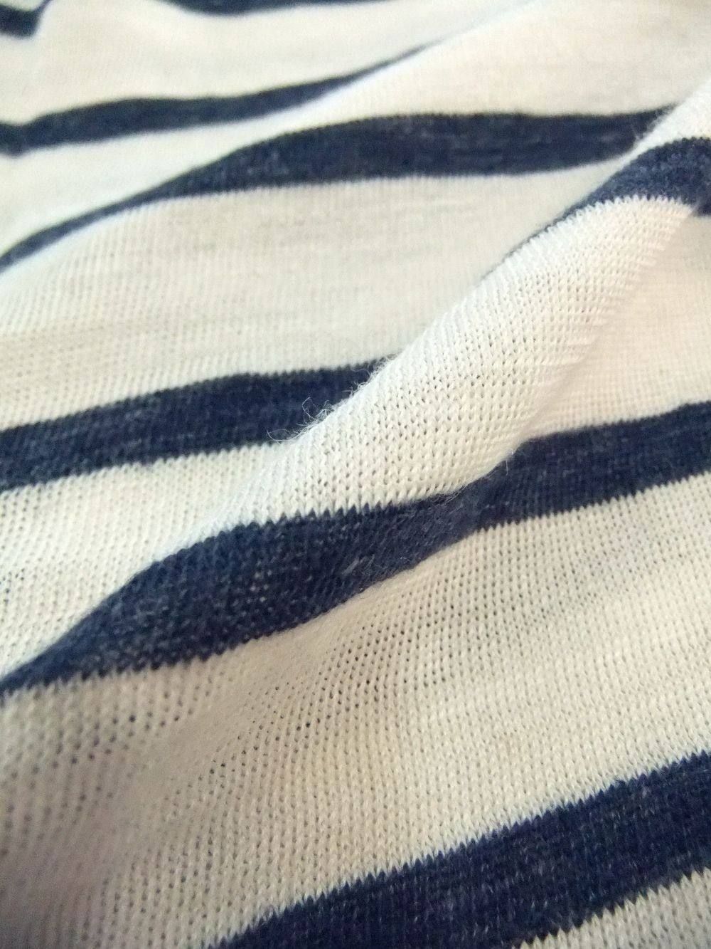 リネンボーダーカーディガン