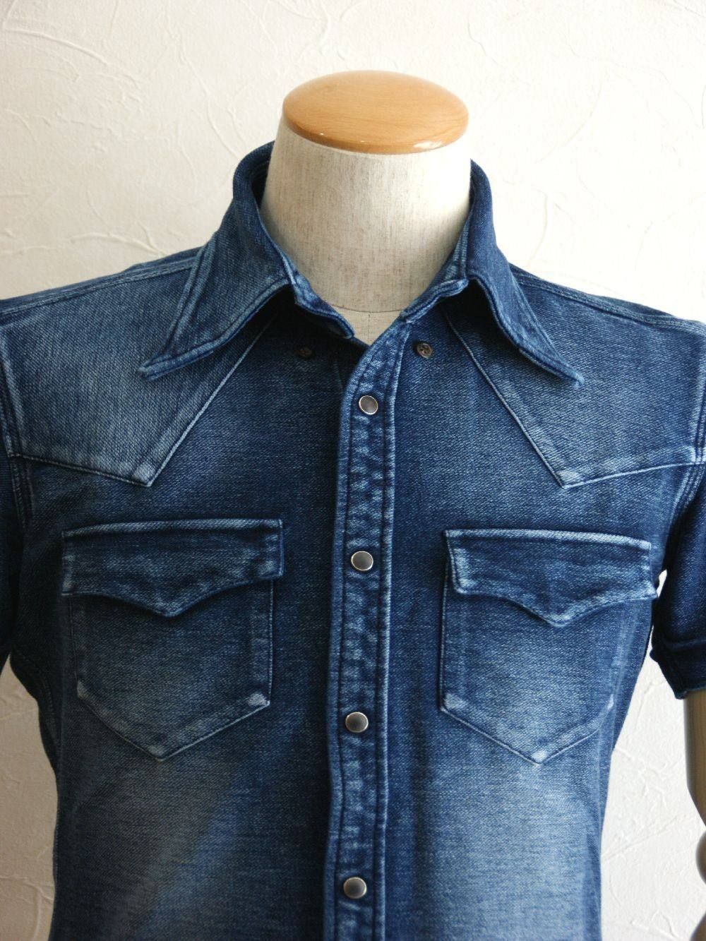 JERSEY DENIM WESTERN S/S