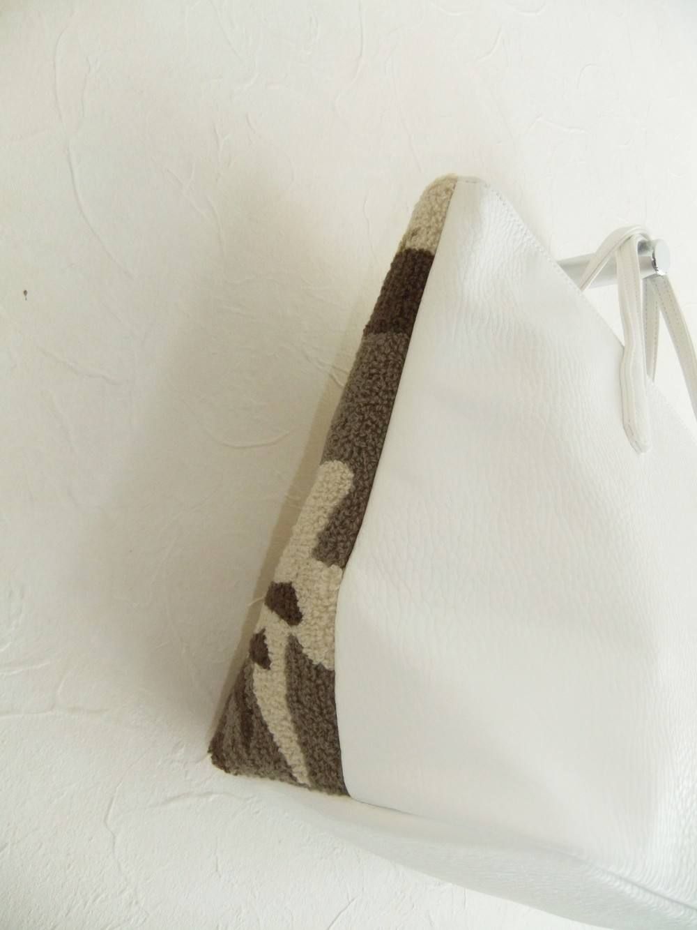 muta MARINE PILE PU LEATHER TOTO BAG