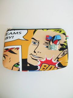 LARGE POUCH RIBBON CARTOON