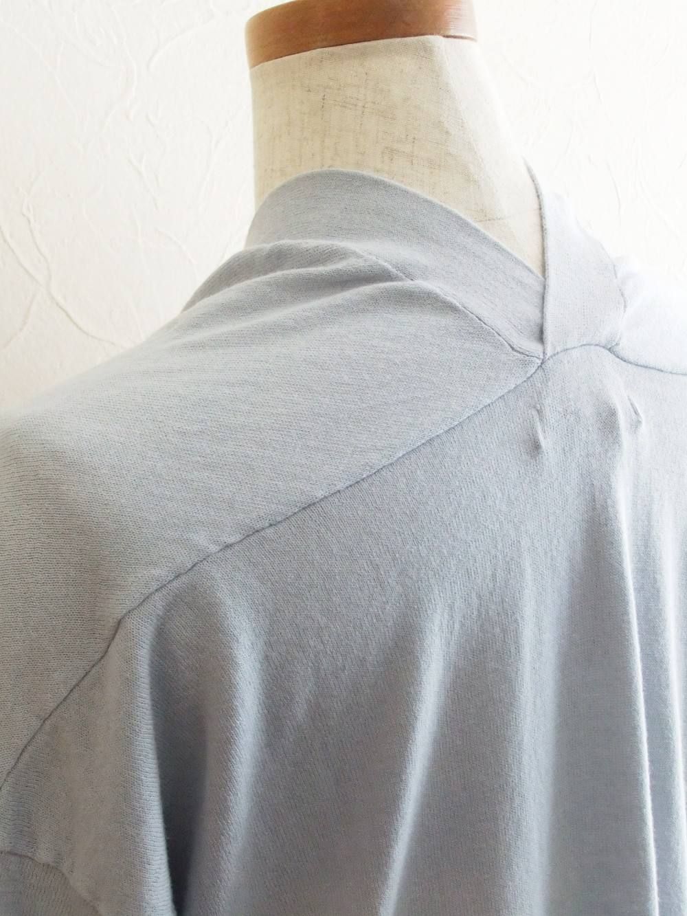 BLANC basque (ブランバスク) コットン ロング ニット カーディガン