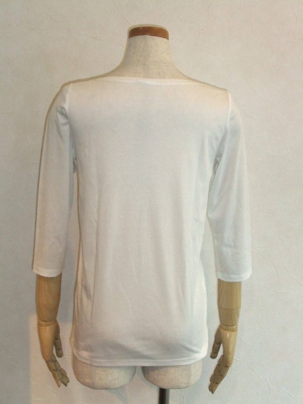 クルーネック7分袖Tシャツ(WH)