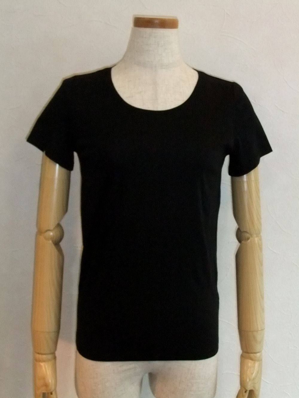 クルーネック半袖Tシャツ(BK)