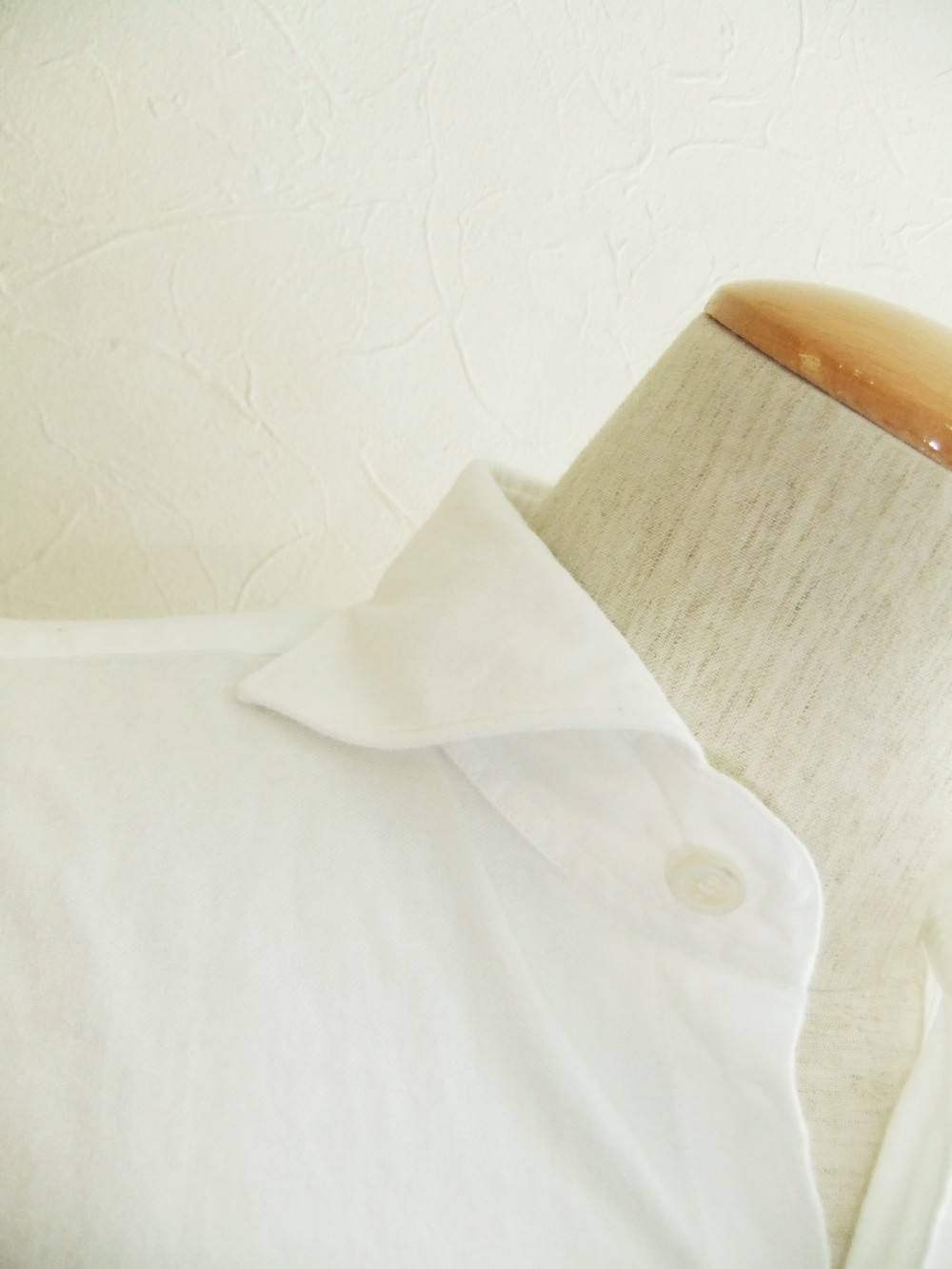 SIMONE P COTTON CUTAWAY WIDE COLLAR SHIRT