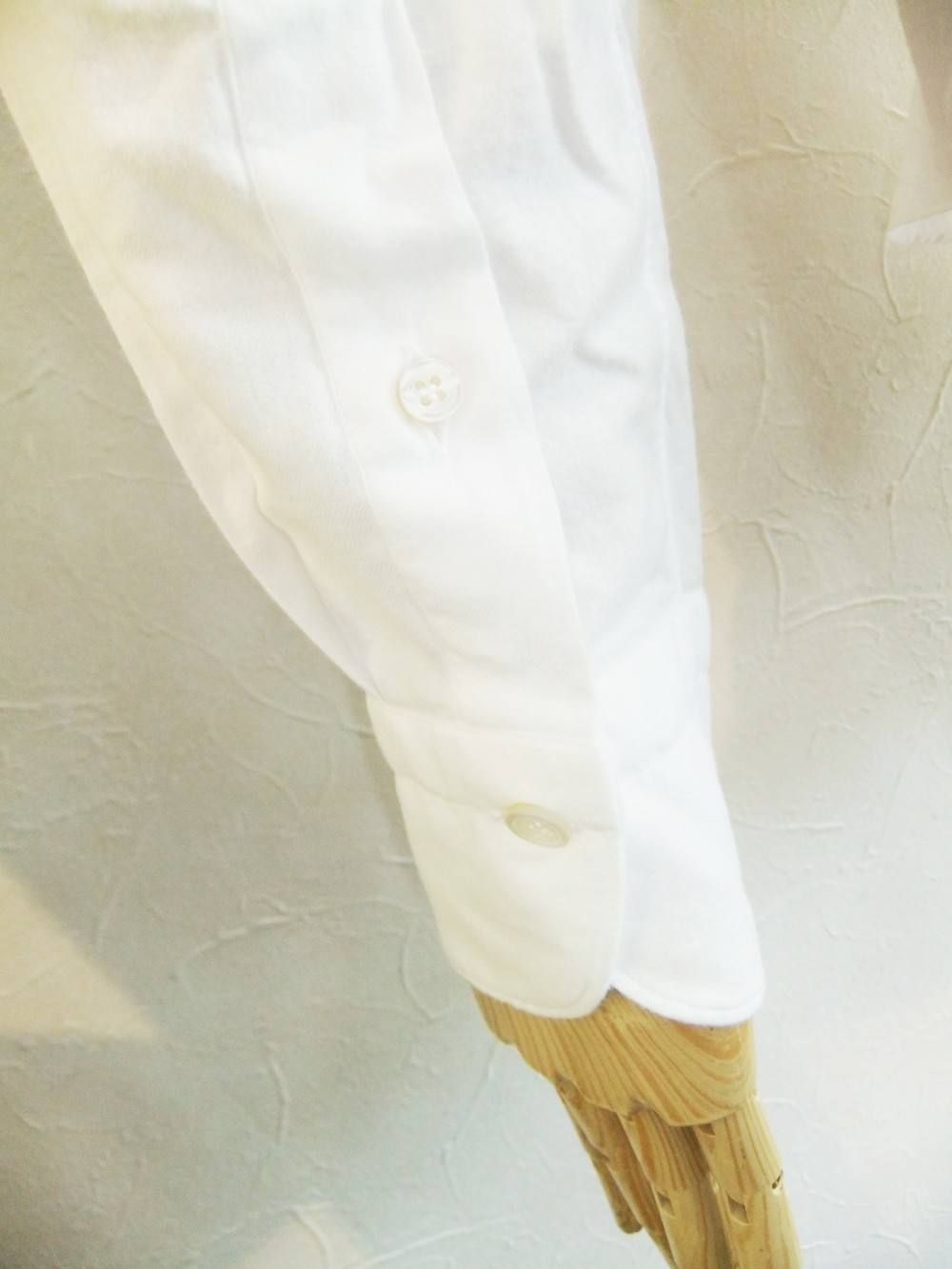 SIMONE P COTTON CUTAWAY WIDE COLLAR SHIRT
