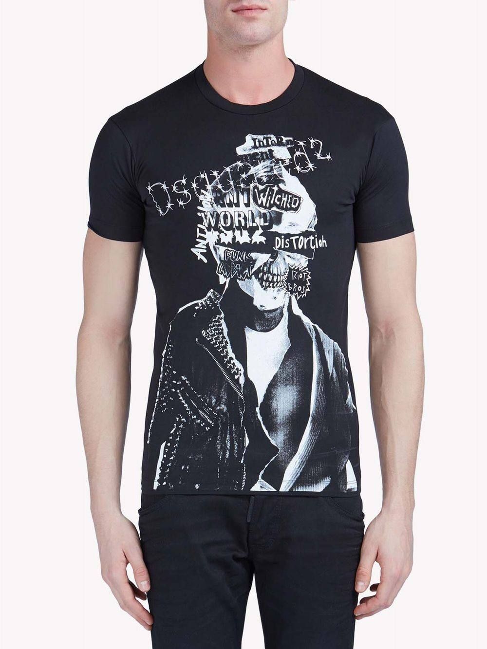 DSQUARED2 (ディースクエアード) パンク プリント Tシャツ