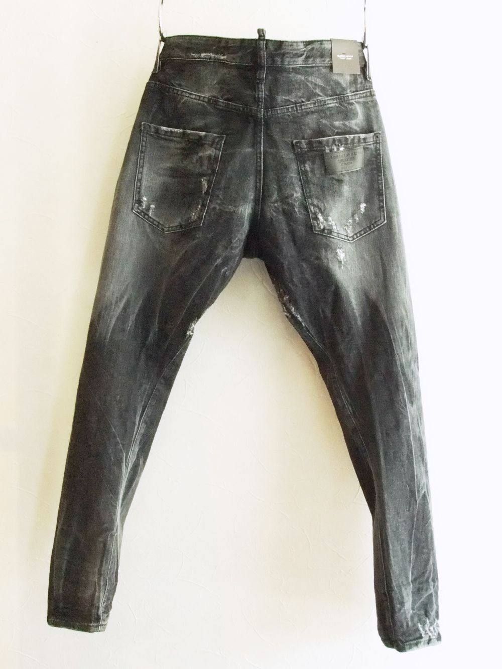 DSQUARED2 ディースクエアード 18SS Classic Kenny Twist Jean クラシックケニーツイストジーンズ ペンキ ダメージ加工 Size 44