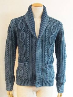 SAND BLAST SHAWL CARDIGAN
