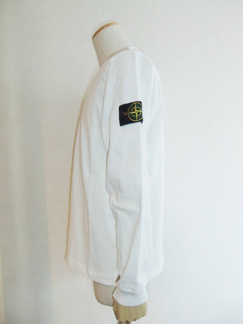 STONE ISLAND (ストーン アイランド)V-ネック コットン Tシャツ