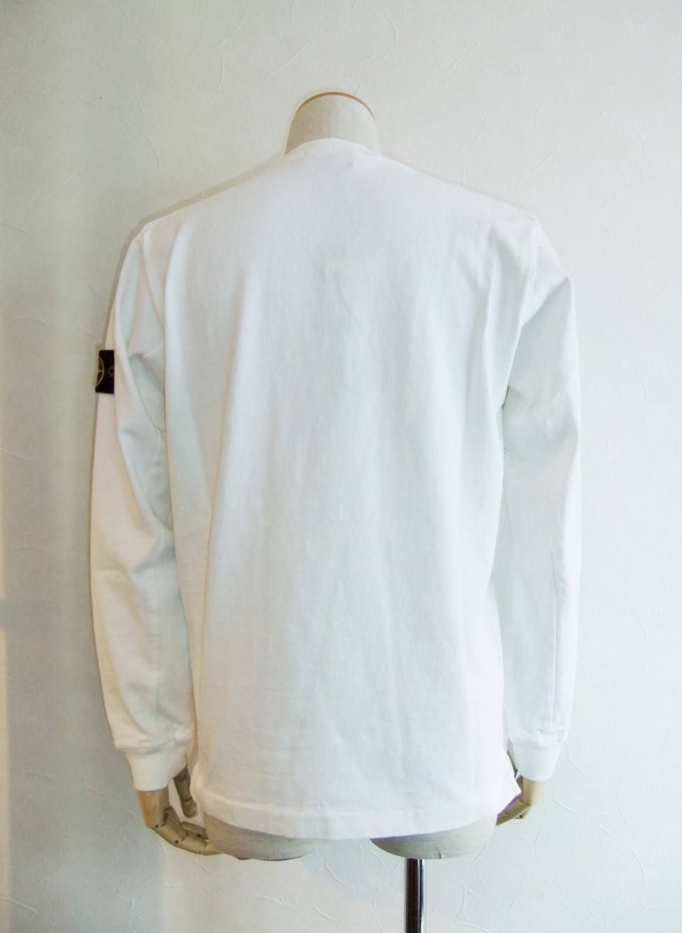 STONE ISLAND (ストーン アイランド)V-ネック コットン Tシャツ