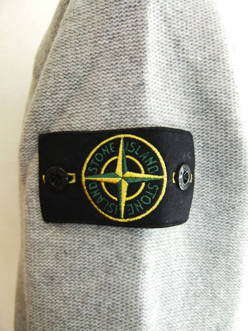 STONE ISLAND (ストーン アイランド) MA-1タイプ ニット ブルゾン
