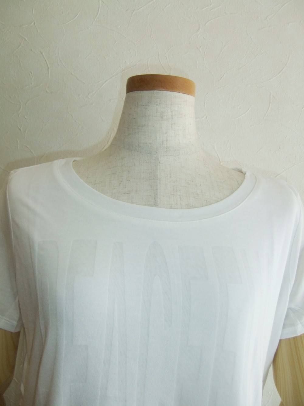 オーパル加工ワンポイントプリントTシャツ