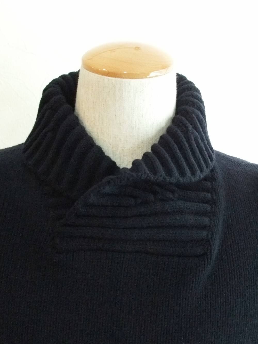 ショールカラー V/N RIB KNIT 586A2