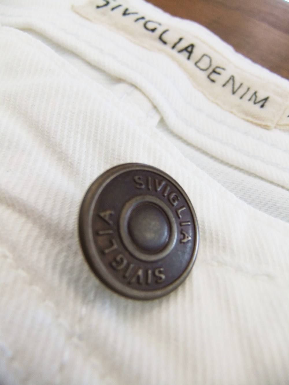 WHITE DENIM PANT