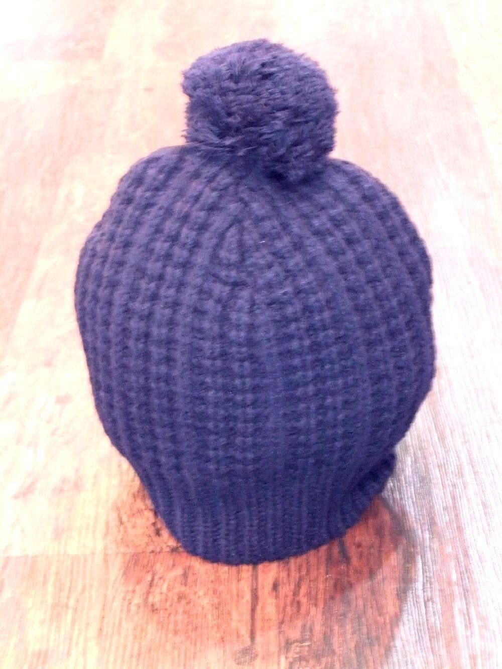 LAMBS WOOL BIG KNIT CAP