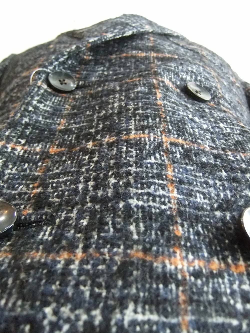 EASY DOUBLE BREASTED GLEN CHECK JACKET   32905Q-A43557/88