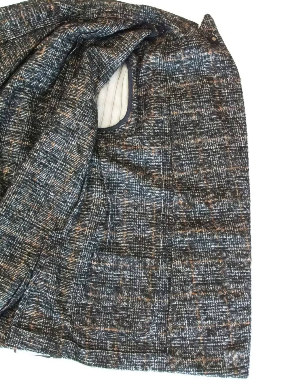 EASY DOUBLE BREASTED GLEN CHECK JACKET   32905Q-A43557/88