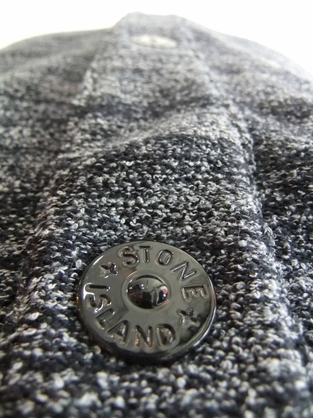 STONE ISLAND (ストーン アイランド) Vネック メランジ パイル ニット カーディガン